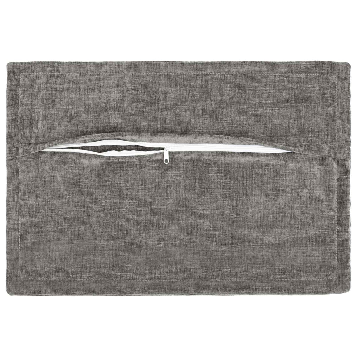 vidaXL Cushion Cover 6 pcs HOUTEN Dark Grey 50 x 75 cm Chenille Fabric 4
