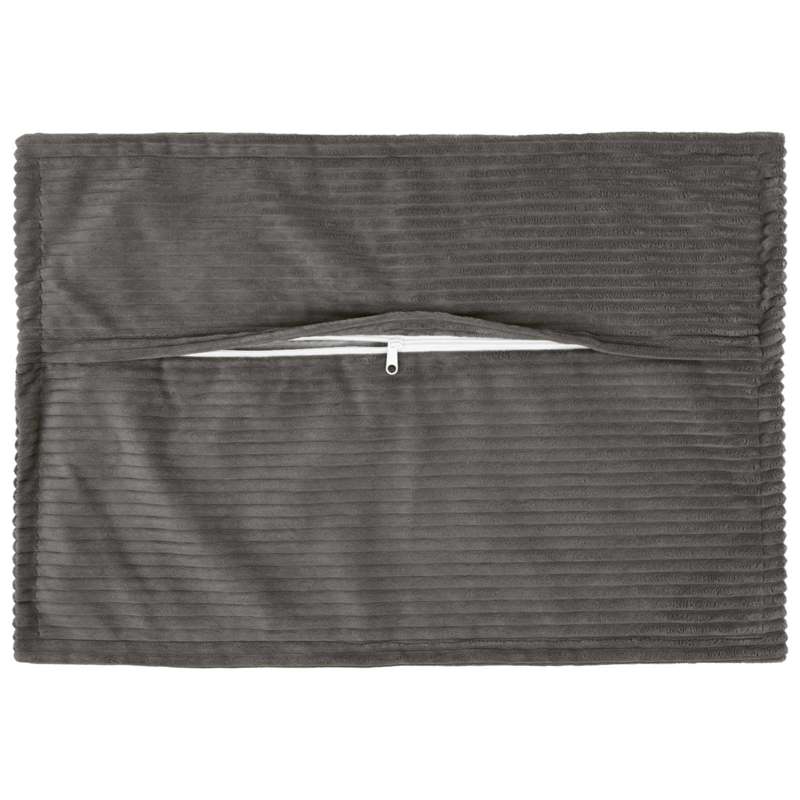 vidaXL Cushion Cover 6 pcs HOUTEN Dark Grey 50 x 80 cm Corduroy 3