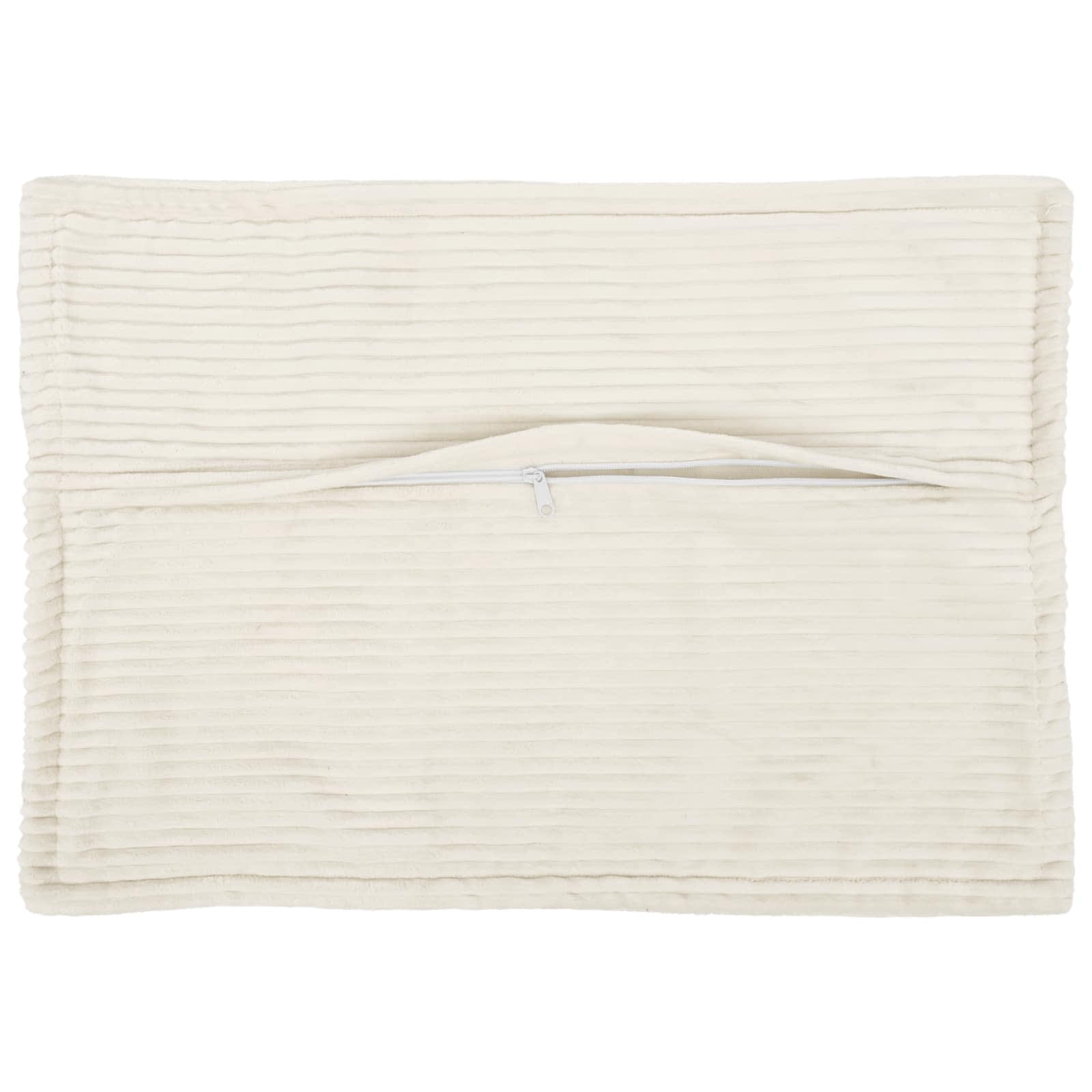 vidaXL Cushion Cover 6 pcs HOUTEN Cream 50 x 80 cm Corduroy 3
