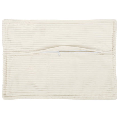 vidaXL Cushion Cover 6 pcs HOUTEN Cream 50 x 80 cm Corduroy 3