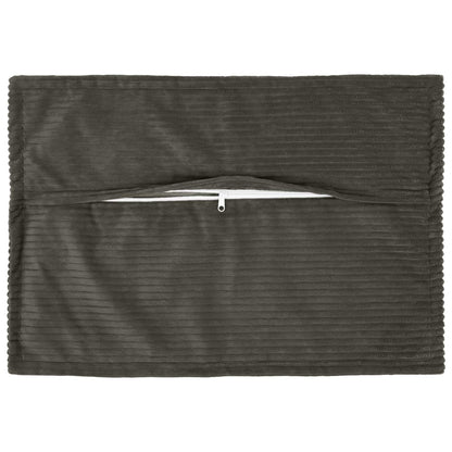 vidaXL Cushion Cover 6 pcs HOUTEN Anthracite 50 x 80 cm Corduroy 3