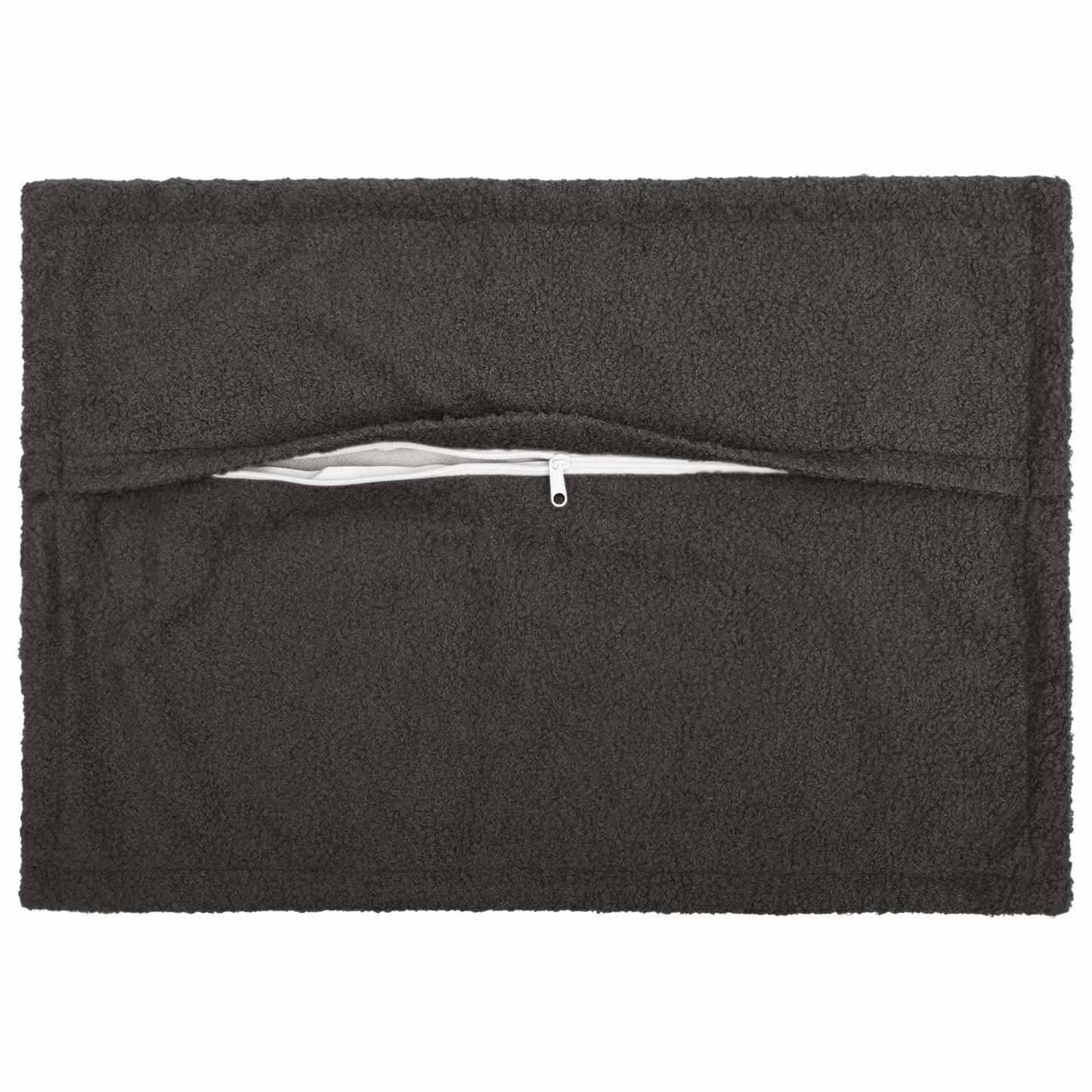 vidaXL Cushion Cover 6 pcs HOUTEN Dark Grey 50 x 80 cm Bouclé 3