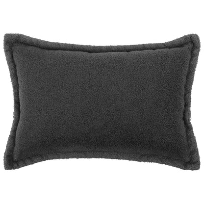 vidaXL Cushion Cover 6 pcs HOUTEN Dark Grey 50 x 80 cm Bouclé 2