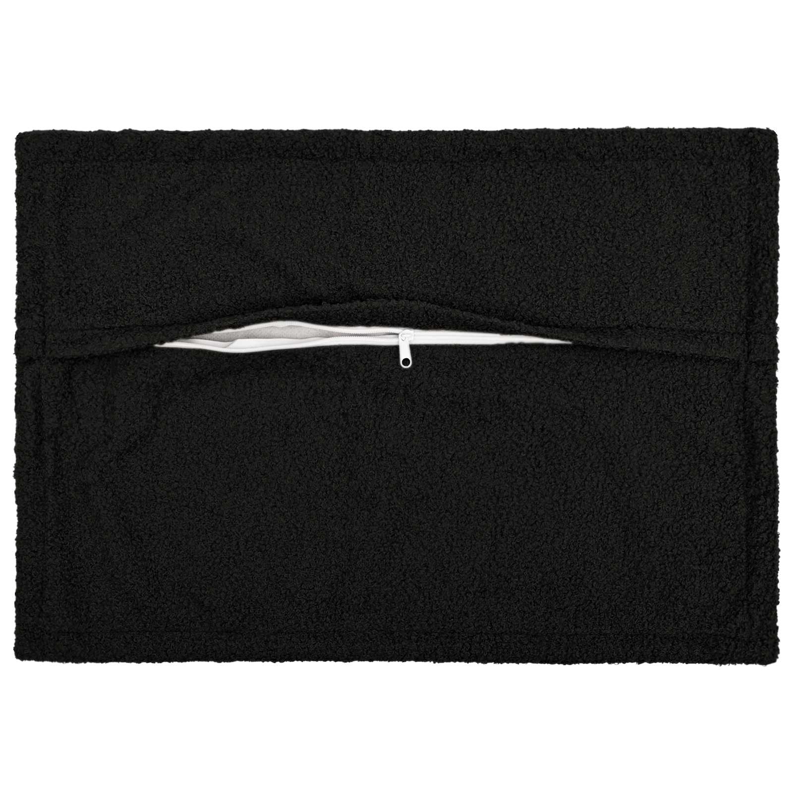 vidaXL Cushion Cover 6 pcs HOUTEN Black 50 x 80 cm Bouclé 3