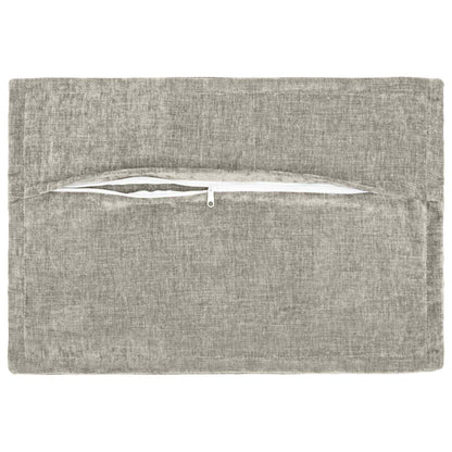 vidaXL Cushion Cover 6 pcs HOUTEN Light Grey 50 x 80 cm 4