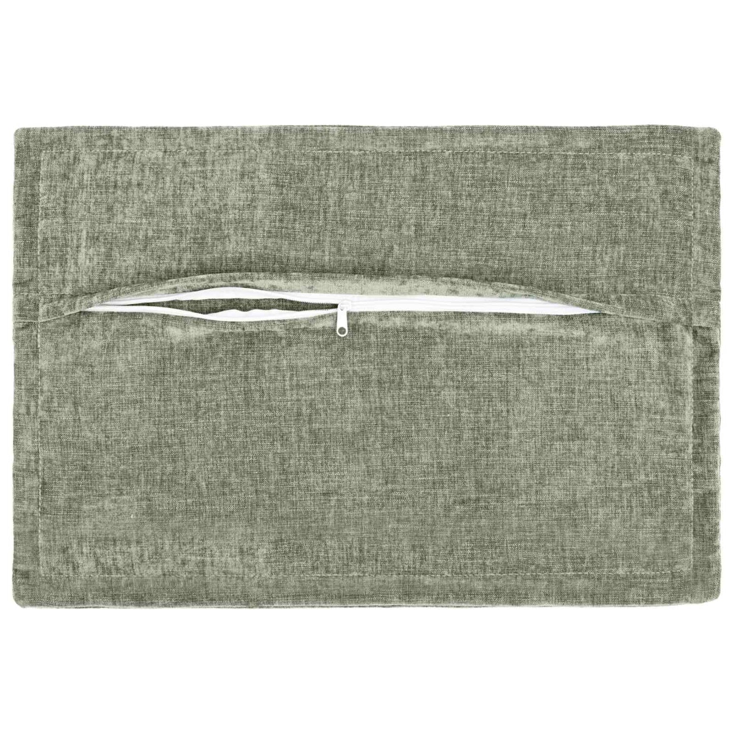 vidaXL Cushion Cover 6 pcs HOUTEN Green 50 x 80 cm Chenille Fabric 4