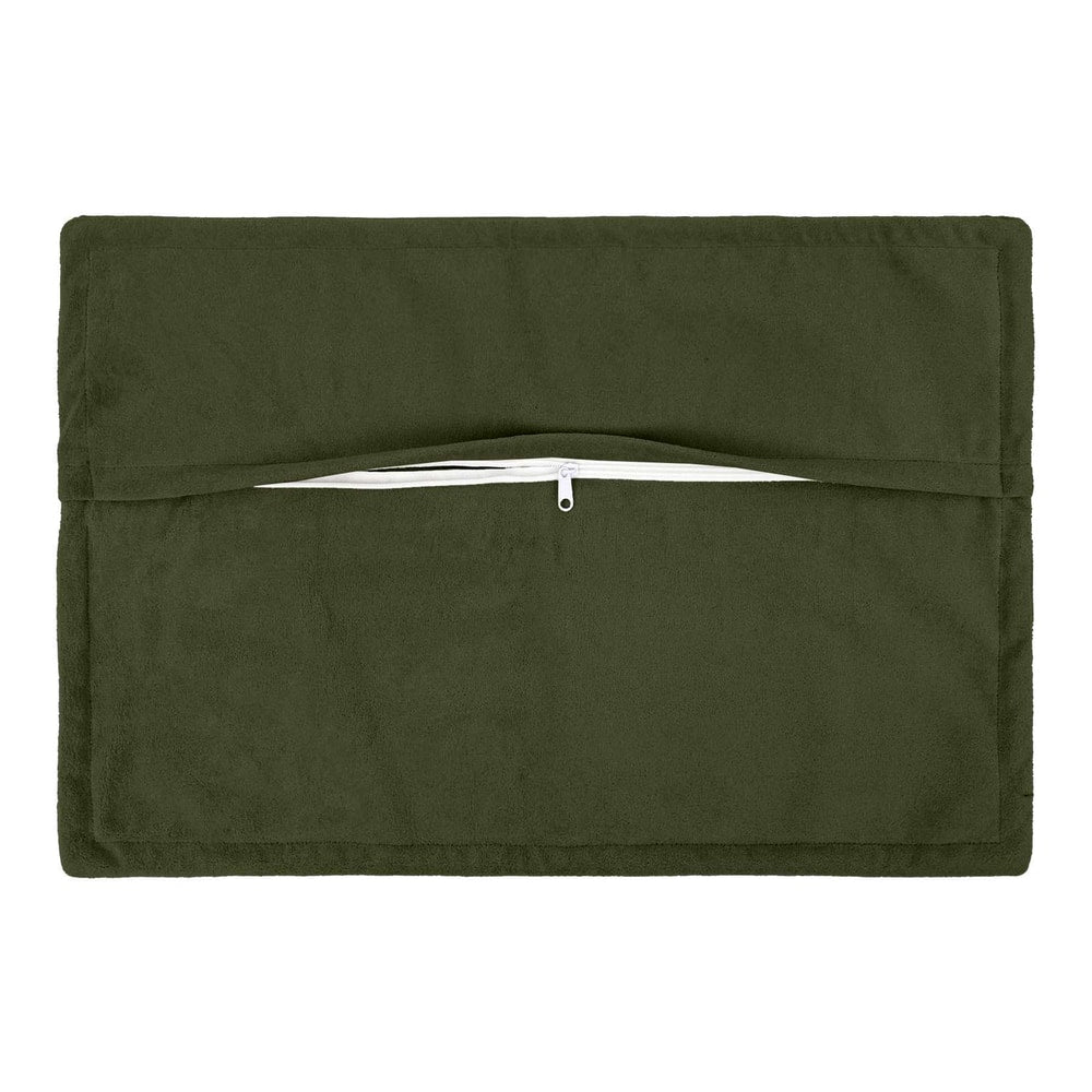 Cushion Cover 6 pcs HOUTEN Green Microfiber Fleece