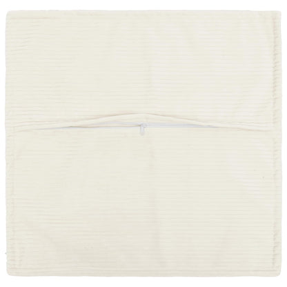 vidaXL Cushion Cover 6 pcs HOUTEN Cream 65 x 65 cm Corduroy 3