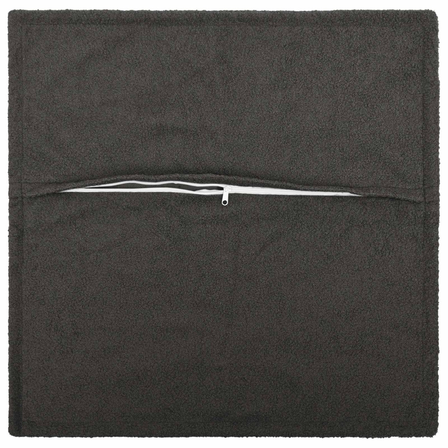 vidaXL Cushion Cover 6 pcs HOUTEN Dark Grey 65 x 65 cm Bouclé 3
