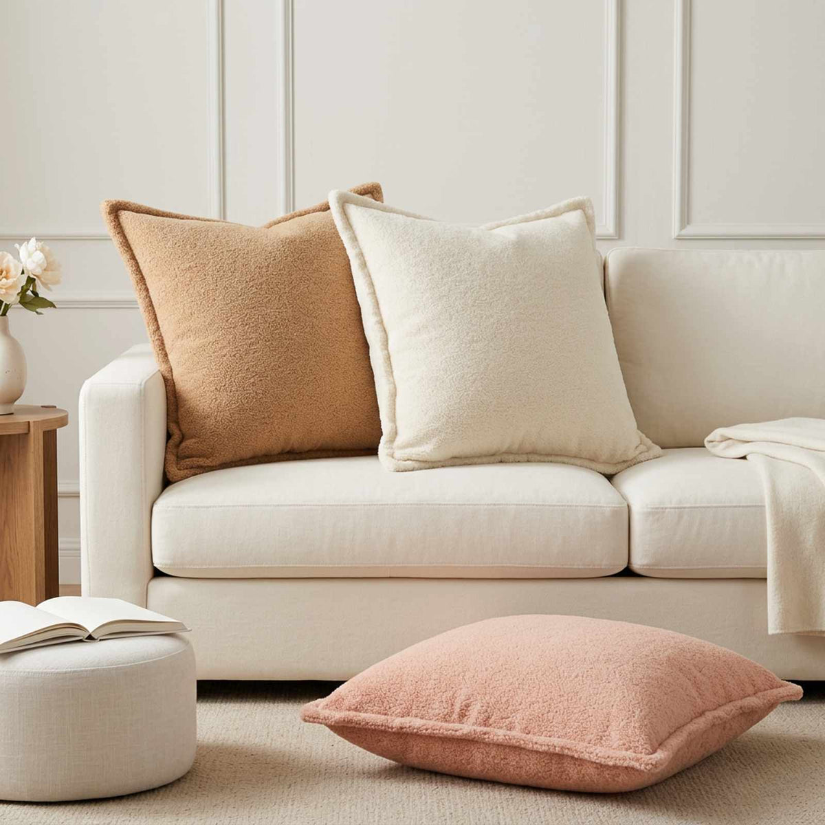 Cushion Cover HOUTEN Bouclé