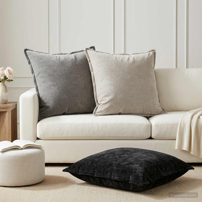 vidaXL Cushion Cover 6 pcs HOUTEN Light Grey 65 x 65 cm 1