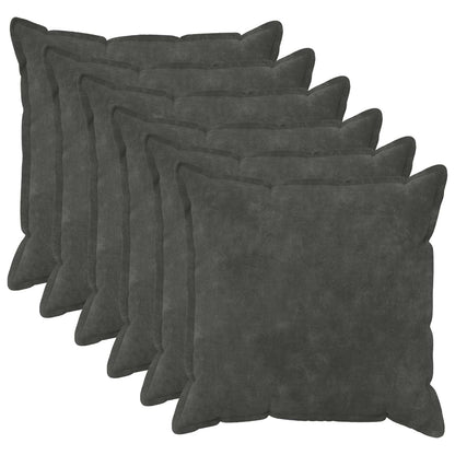 vidaXL Cushion Cover 6 pcs HOUTEN Anthracite 65 x 65 cm 1