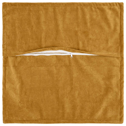 vidaXL Cushion Cover 6 pcs HOUTEN Yellow 65 x 65 cm Microfiber Fleece 3