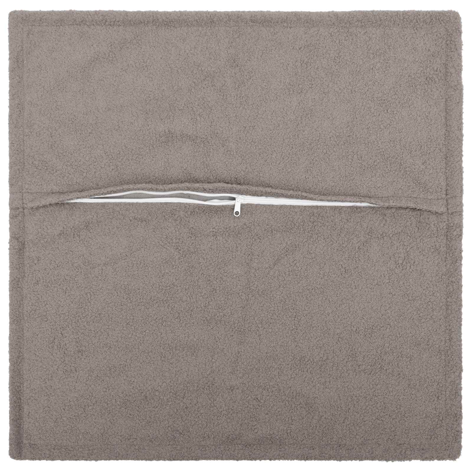 vidaXL Cushion Cover 6 pcs HOUTEN Light Grey 70 x 70 cm Bouclé 3