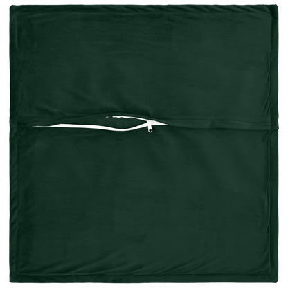 vidaXL Cushion Cover 6 pcs HOUTEN Dark Green 80 x 80 cm Velvet 4