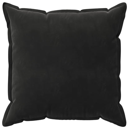 vidaXL Cushion Cover 6 pcs HOUTEN Black 80 x 80 cm Velvet 3