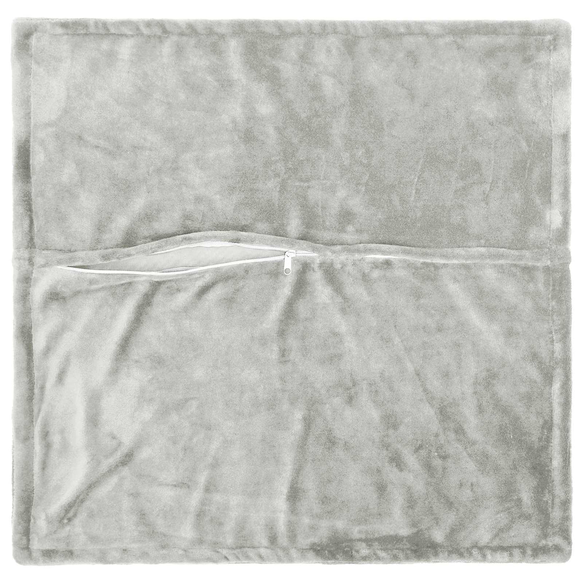 vidaXL Cushion Cover 6 pcs HOUTEN Light Grey 80 x 80 cm Flannel 4