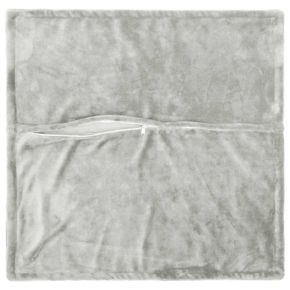 vidaXL Cushion Cover 6 pcs HOUTEN Light Grey 80 x 80 cm Flannel 4