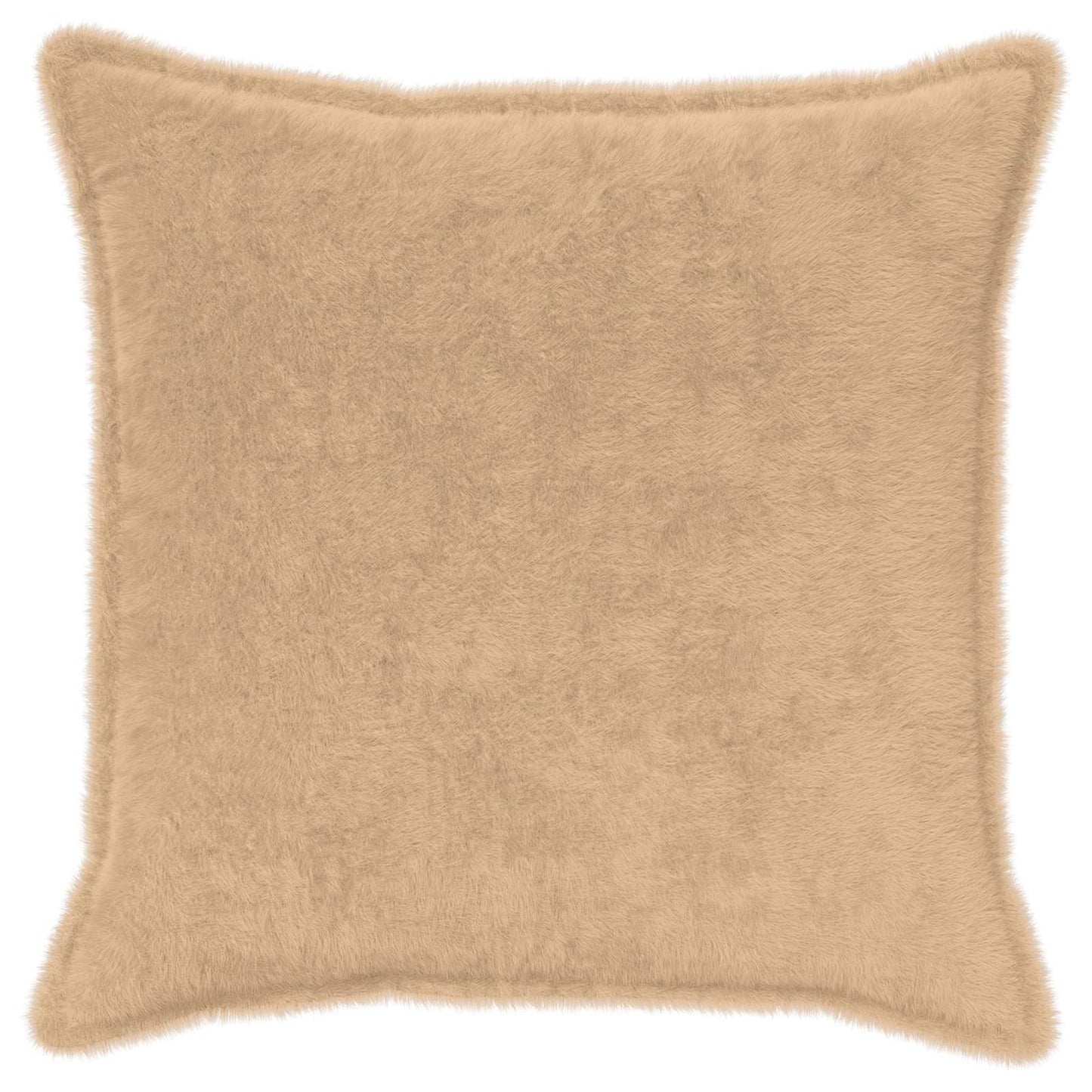 vidaXL Cushion Cover 6 pcs HOUTEN Cream 80 x 80 cm Faux Rabbit Fur 3