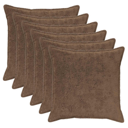 vidaXL Cushion Cover 6 pcs HOUTEN Light Brown 80 x 80 cm 2