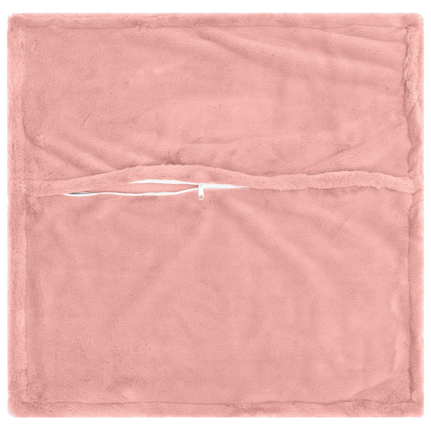vidaXL Cushion Cover 6 pcs HOUTEN Pink 80 x 80 cm Faux Rabbit Fur 4