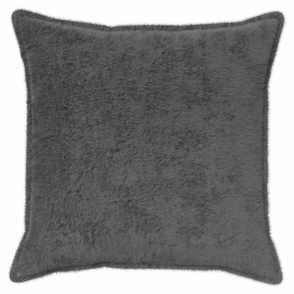vidaXL Cushion Cover 6 pcs HOUTEN Dark Grey 80 x 80 cm Faux Rabbit Fur 3