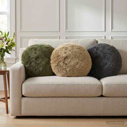 vidaXL Cushion with Pillow HEERLEN 6 pcs Light Green PV Fleece 1