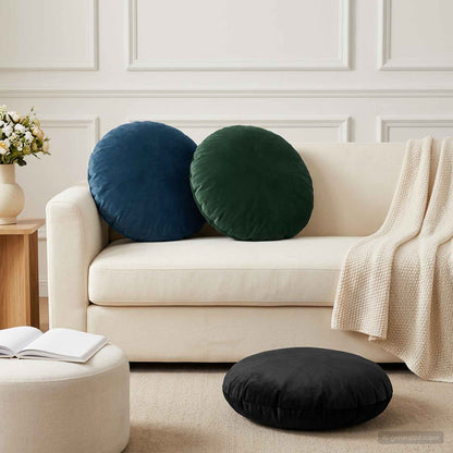 vidaXL Cushion with Pillow HEERLEN 6 pcs Dark Green Velvet 1