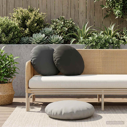 Cushion with Pillow HEERLEN 6 pcs Polyester