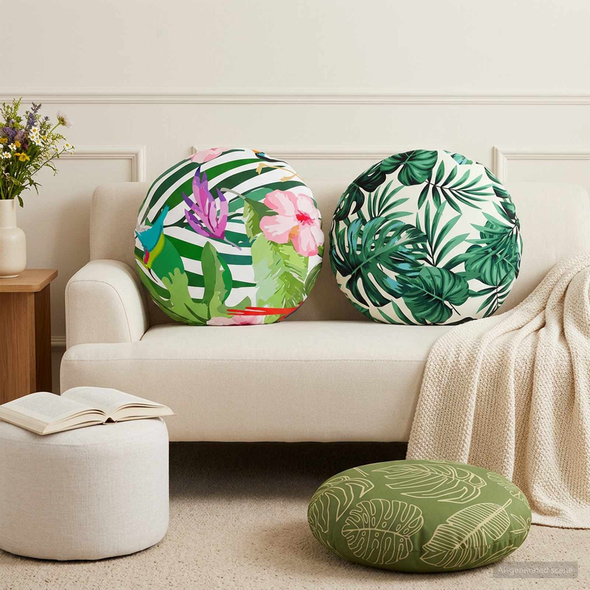 Throw Pillow HEERLEN Dia Polyester