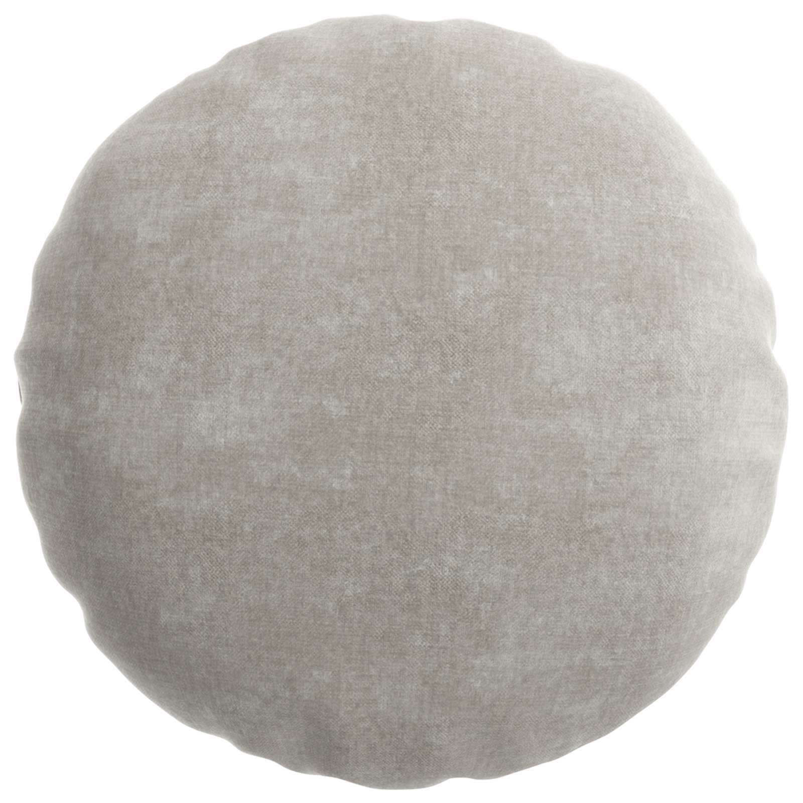 vidaXL Cushion Cover 6 pcs HEERLEN Light Grey Ø 60 cm Chenille Fabric 3