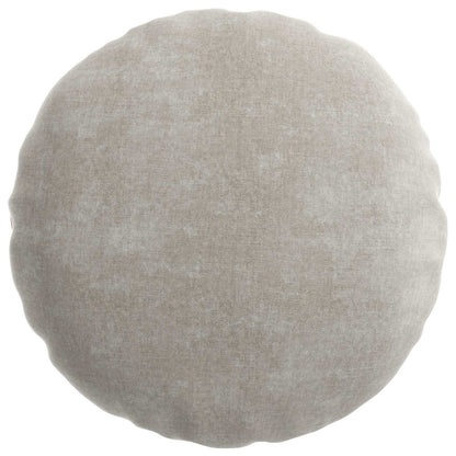 vidaXL Cushion Cover 6 pcs HEERLEN Light Grey Ø 60 cm Chenille Fabric 3