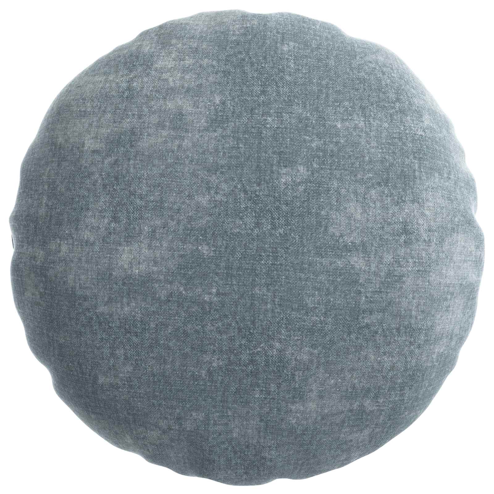 vidaXL Cushion Cover 6 pcs HEERLEN Light Blue Ø 60 cm Chenille Fabric 3