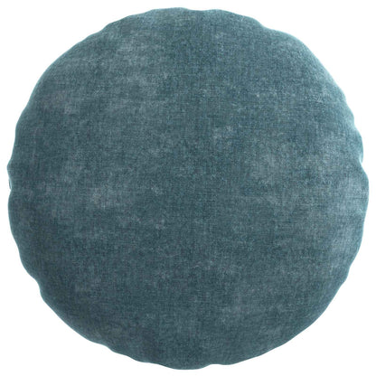 vidaXL Cushion Cover 6 pcs HEERLEN Blue Ø 60 cm Chenille Fabric 3