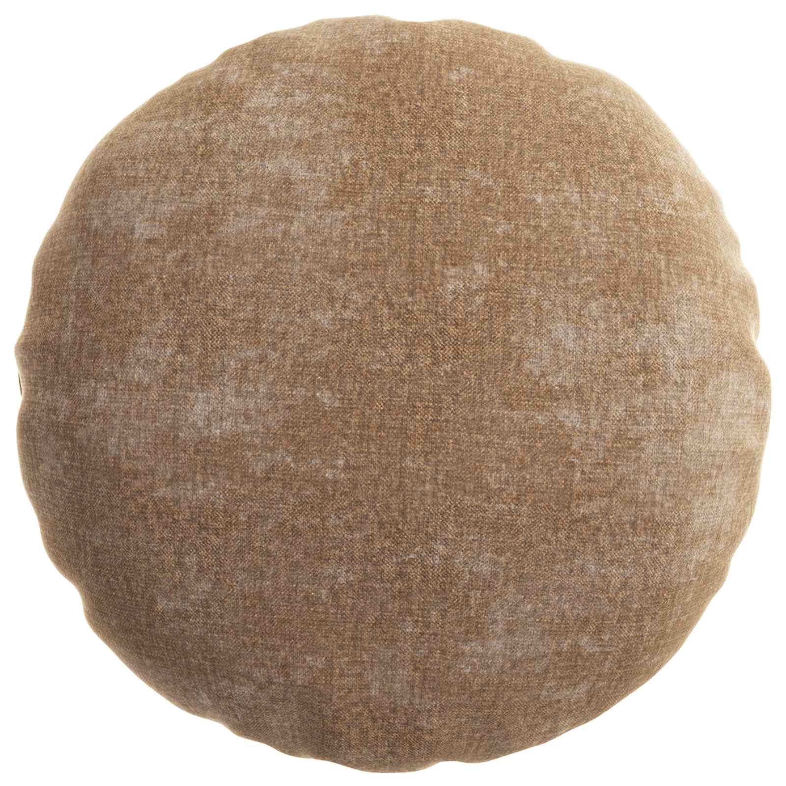 vidaXL Cushion Cover 6 pcs HEERLEN Brown Ø 60 cm Chenille Fabric 3