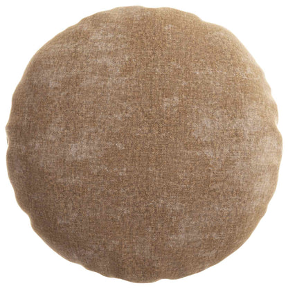 vidaXL Cushion Cover 6 pcs HEERLEN Brown Ø 60 cm Chenille Fabric 3