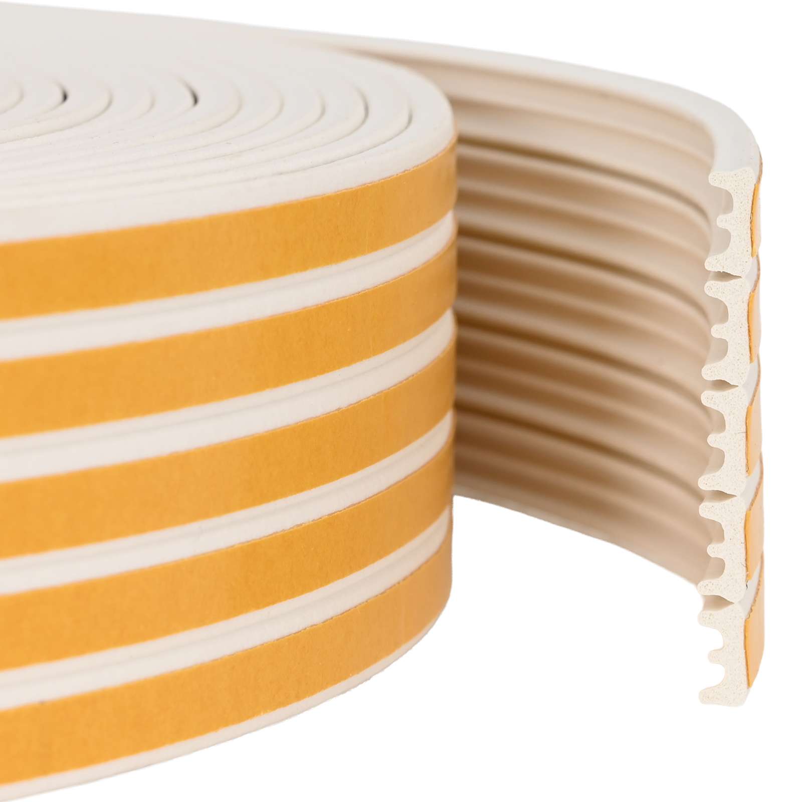 vidaXL Self-Adhesive Window Seal White 15 x 8 mm 50 m EPDM Foam 1