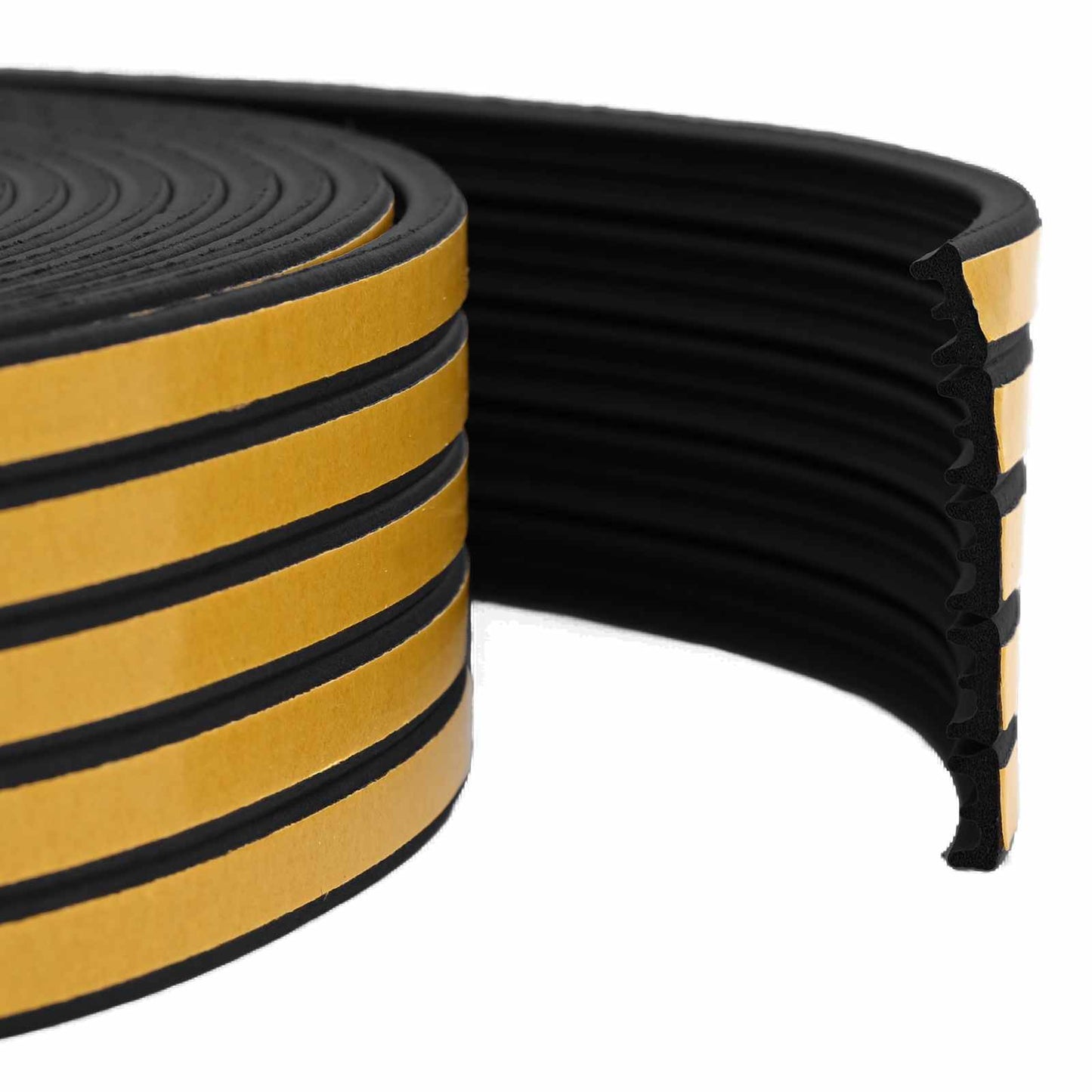 vidaXL Self-Adhesive Window Seal Black 15 x 8 mm 50 m EPDM Foam 1