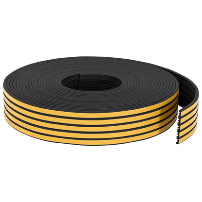 vidaXL Self-Adhesive Window Seal Black 15 x 8 mm 50 m EPDM Foam 2