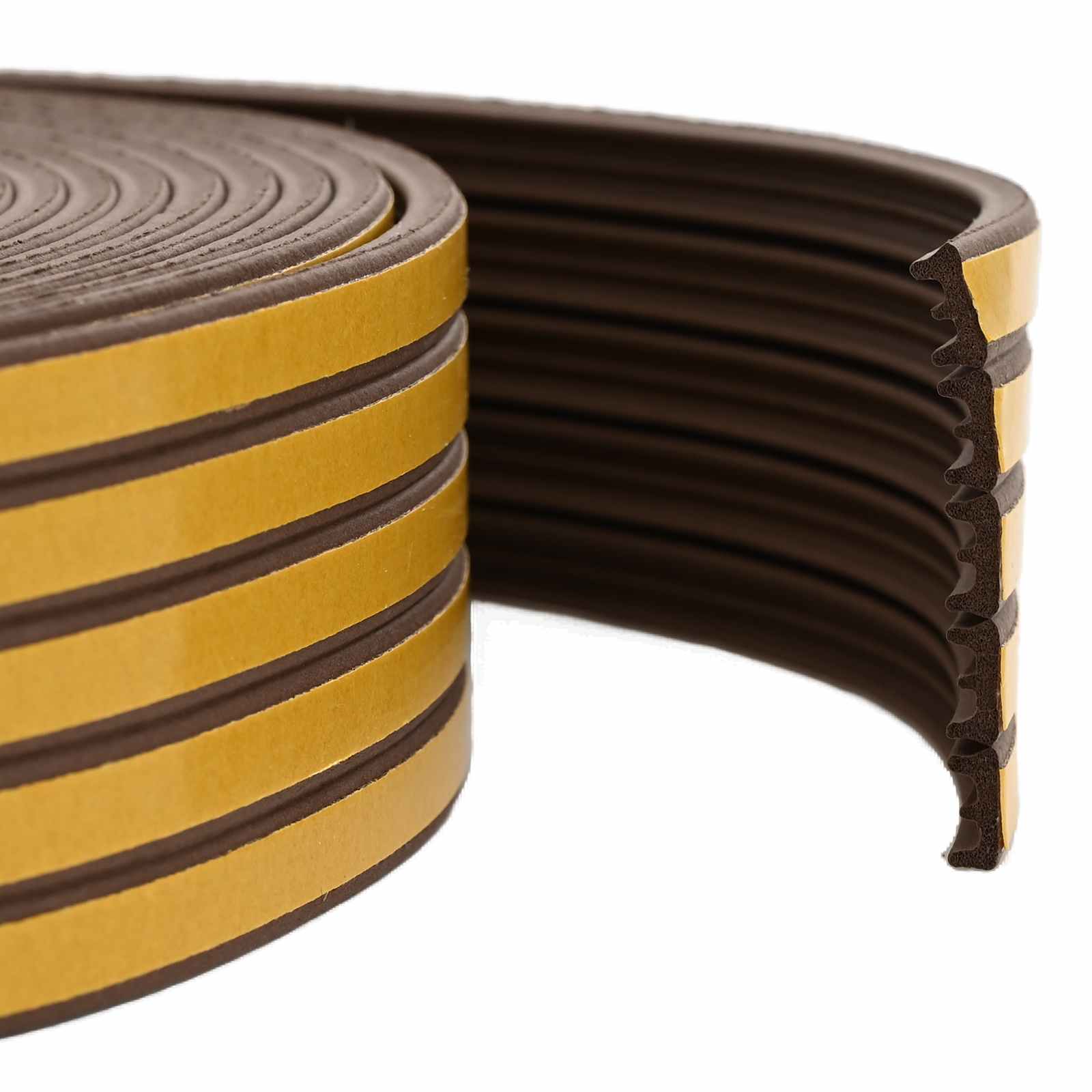 vidaXL Self-Adhesive Window Seal Brown 15 x 8 mm 50 m EPDM Foam 1