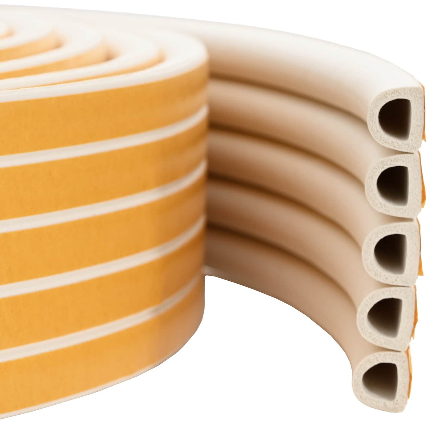 vidaXL Self-Adhesive Window Seal White 12 x 10 mm 100 m EPDM Foam 1