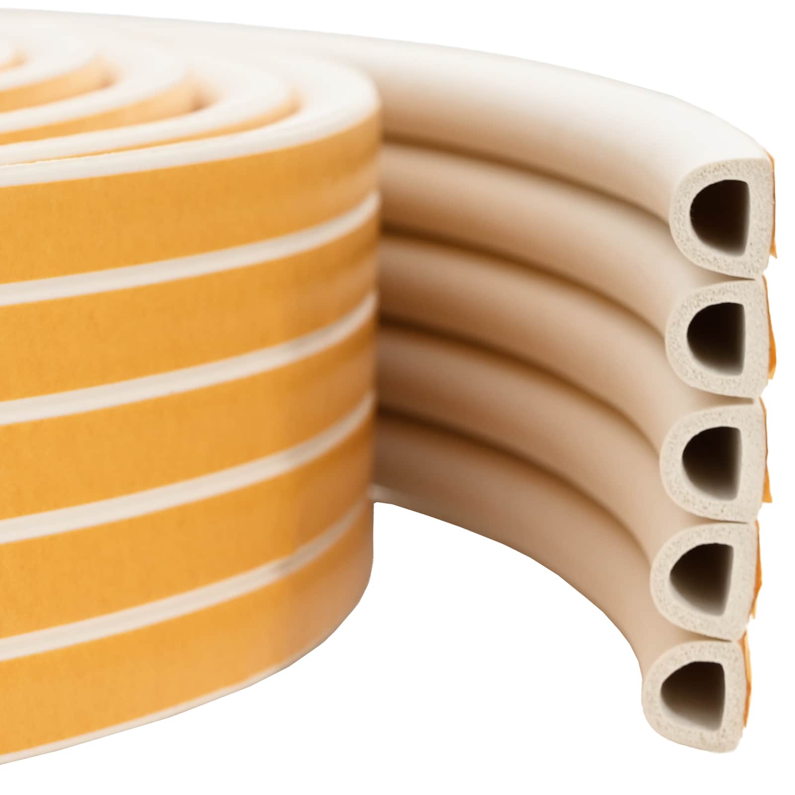 vidaXL Self-Adhesive Window Seal White 12 x 10 mm 100 m EPDM Foam 1