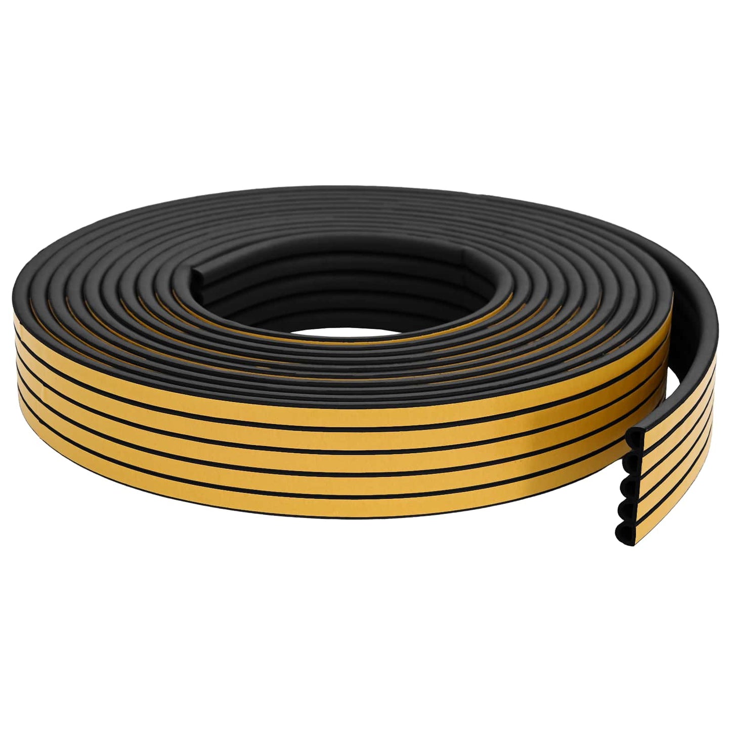 vidaXL Self-Adhesive Window Seal Black 12 x 10 mm 100 m EPDM Foam 2