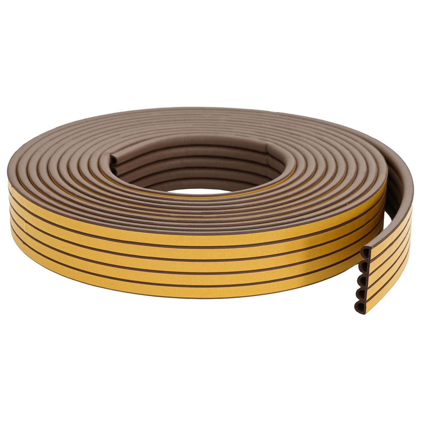 vidaXL Self-Adhesive Window Seal Brown 12 x 10 mm 100 m EPDM Foam 2
