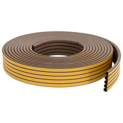 vidaXL Self-Adhesive Window Seal Brown 12 x 10 mm 100 m EPDM Foam 2