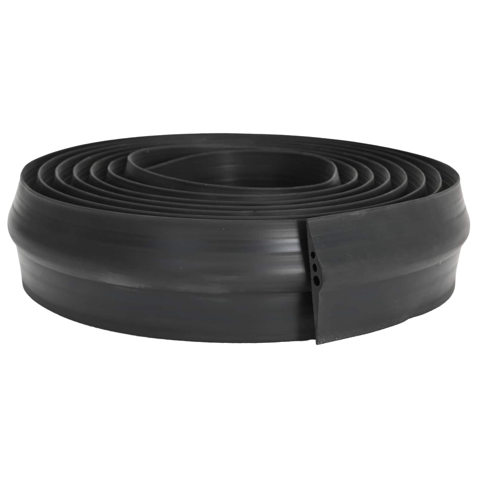 vidaXL Garage Floor Seal Black 78 x 14 mm 6 m EPDM Rubber 2
