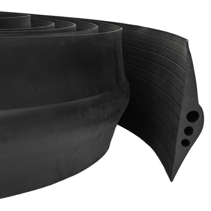 vidaXL Garage Floor Seal Black 75 x 12 mm 10 m EPDM Rubber 1