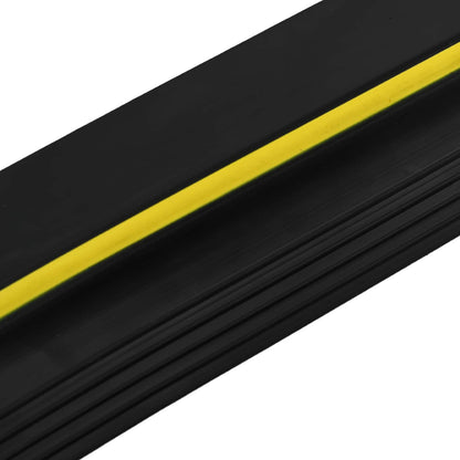 vidaXL Garage Floor Seal Black and Yellow 12 x 90 mm 10 m PVC 4