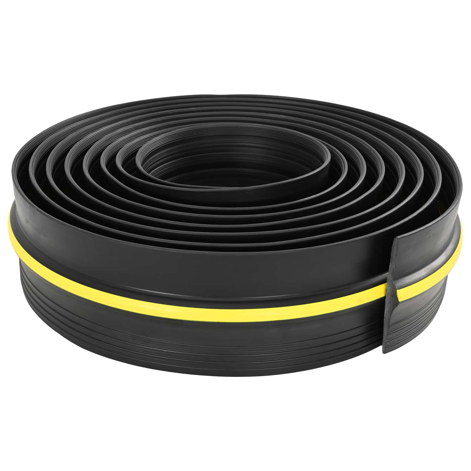 vidaXL Garage Floor Seal Black and Yellow 12 x 90 mm 10 m PVC 2