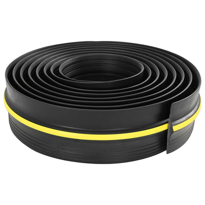 vidaXL Garage Floor Seal Black and Yellow 12 x 90 mm 10 m PVC 2